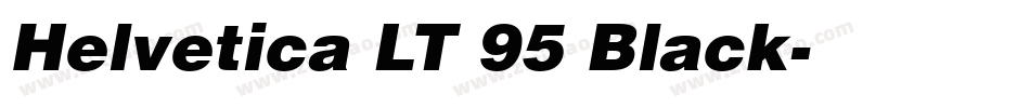 Helvetica LT 95 Black字体转换